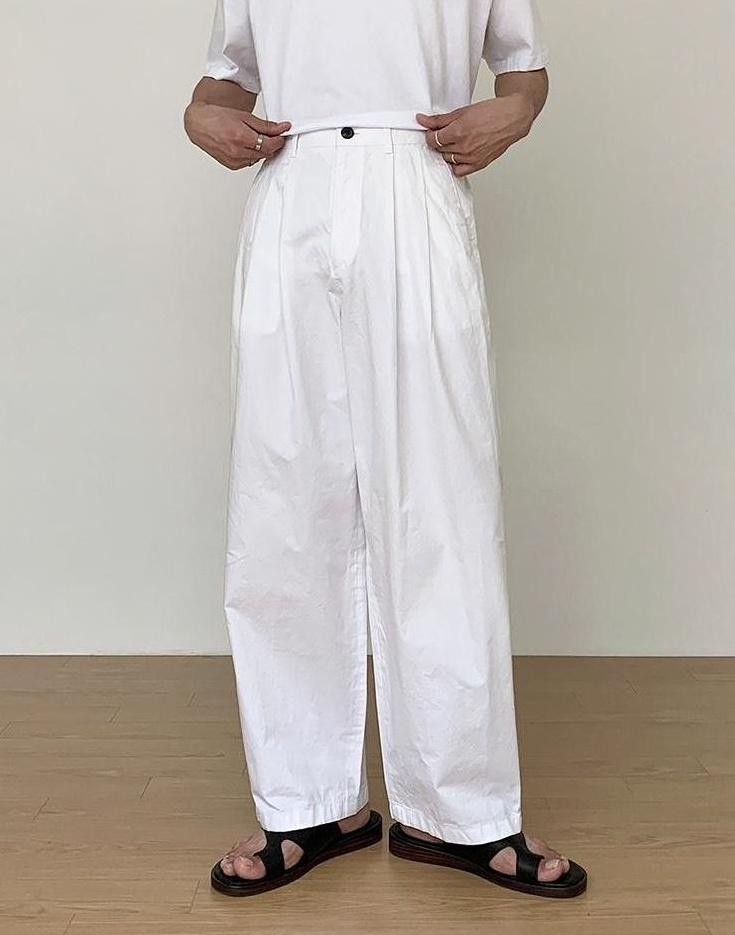 Relaxed Fit Casual Wide Leg Pants