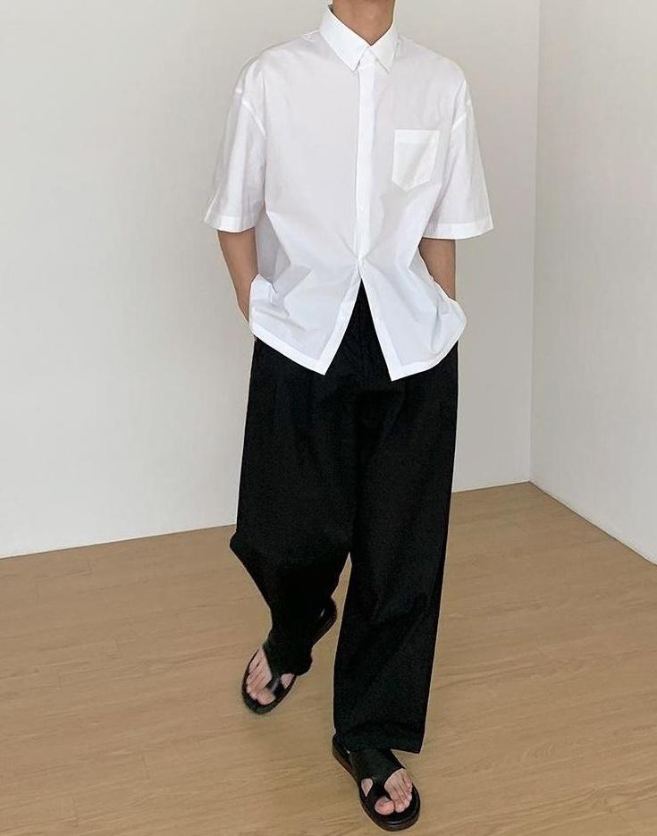 Relaxed Fit Casual Wide Leg Pants