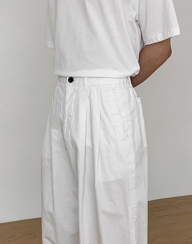 Relaxed Fit Casual Wide Leg Pants