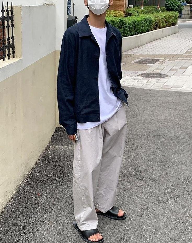 Relaxed Fit Casual Wide Leg Pants