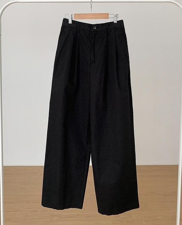 Relaxed Fit Casual Wide Leg Pants