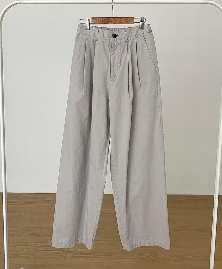 Relaxed Fit Casual Wide Leg Pants
