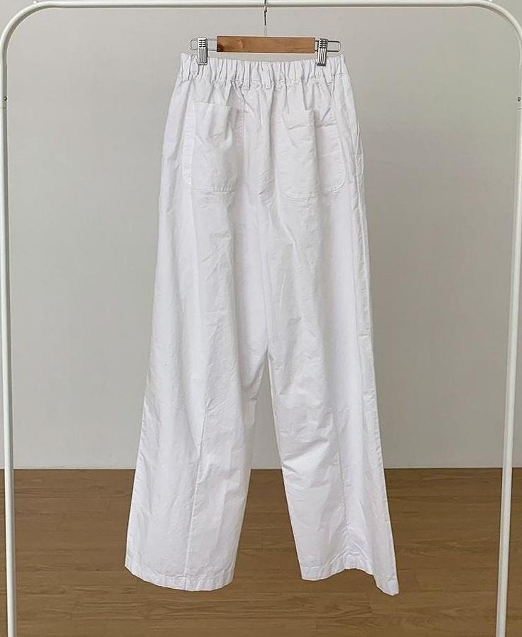 Relaxed Fit Casual Wide Leg Pants
