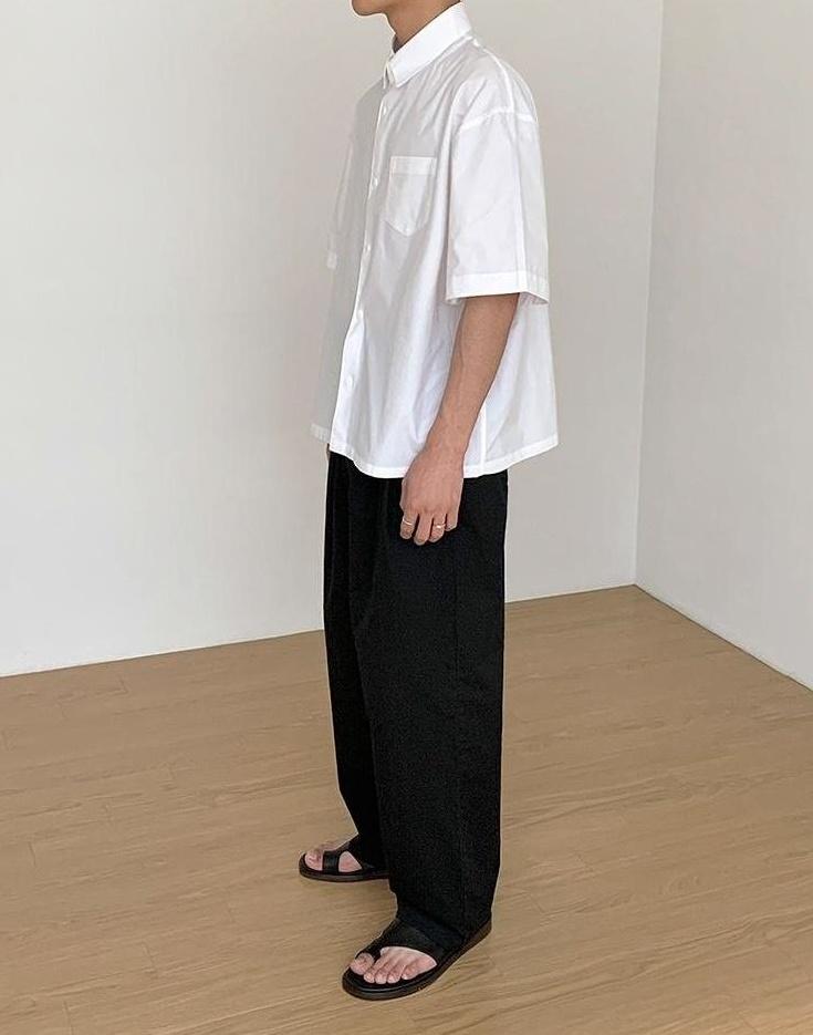 Relaxed Fit Casual Wide Leg Pants
