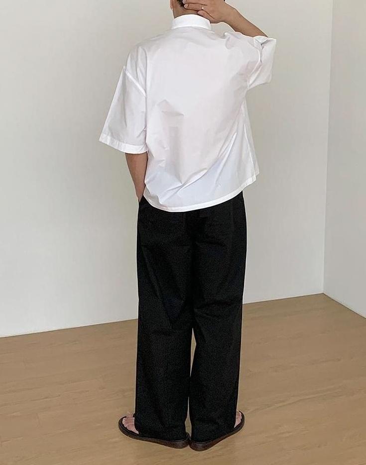 Relaxed Fit Casual Wide Leg Pants