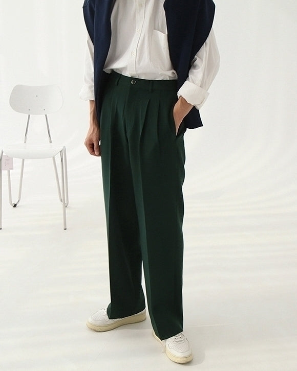 Relaxed Fit Classic Wideleg Trousers