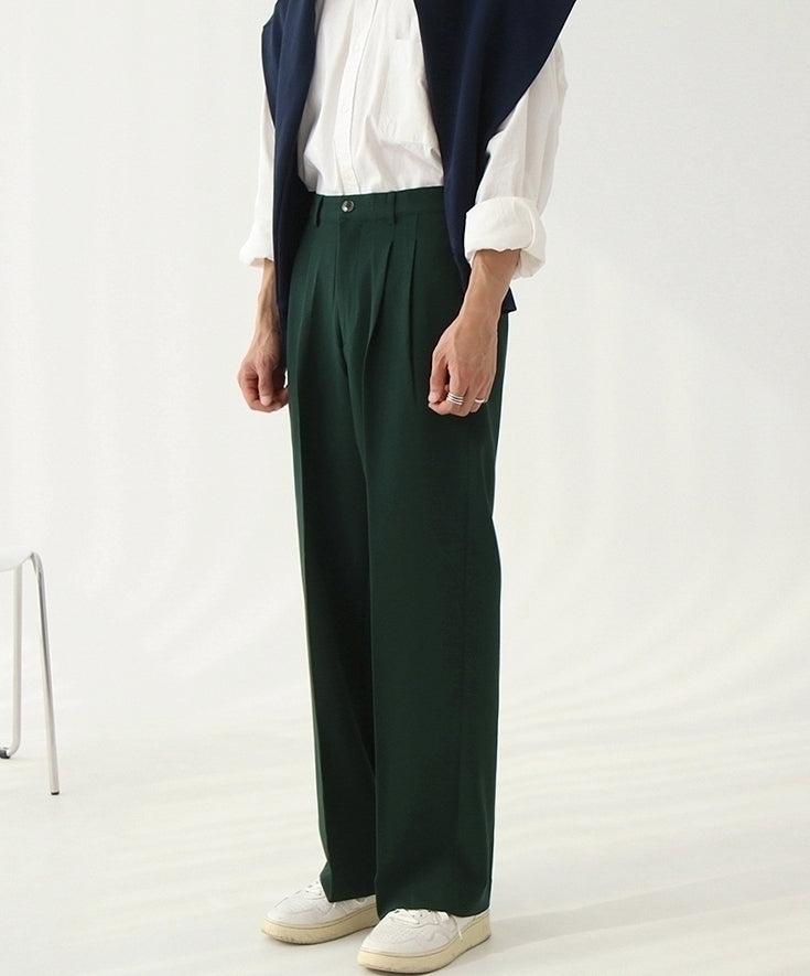 Relaxed Fit Classic Wideleg Trousers