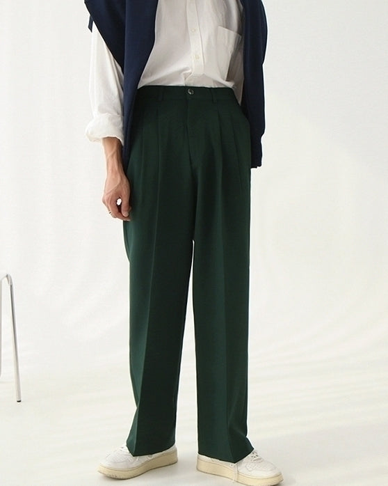 Relaxed Fit Classic Wideleg Trousers