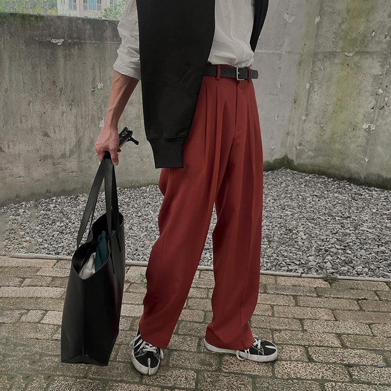 Relaxed Fit Classic Wideleg Trousers