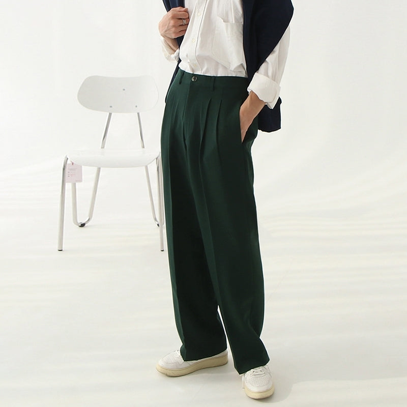 Relaxed Fit Classic Wideleg Trousers