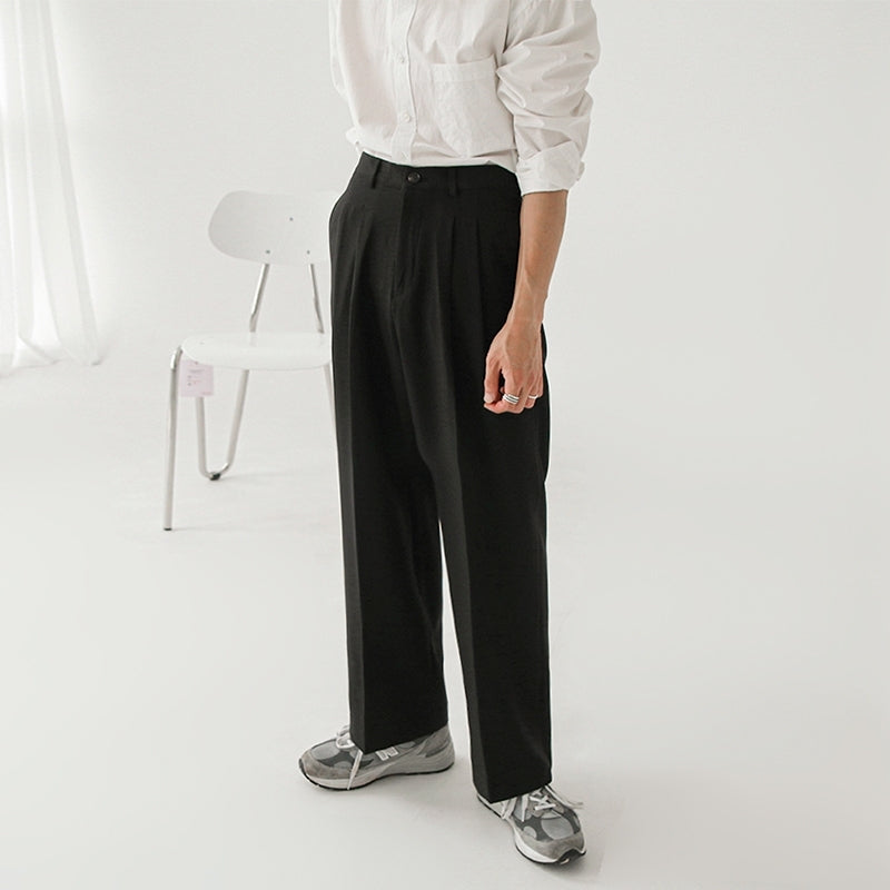 Relaxed Fit Classic Wideleg Trousers