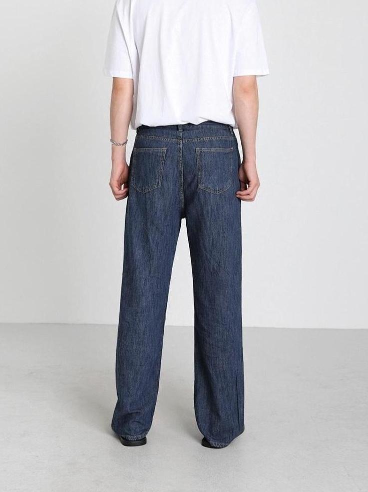 Relaxed Fit Denim Trousers