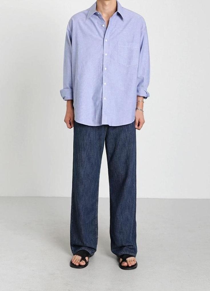Relaxed Fit Denim Trousers