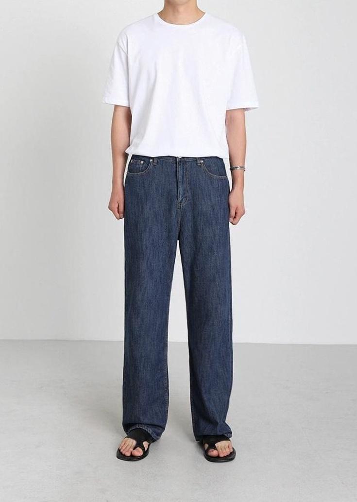 Relaxed Fit Denim Trousers