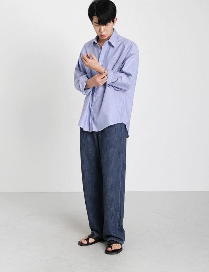Relaxed Fit Denim Trousers