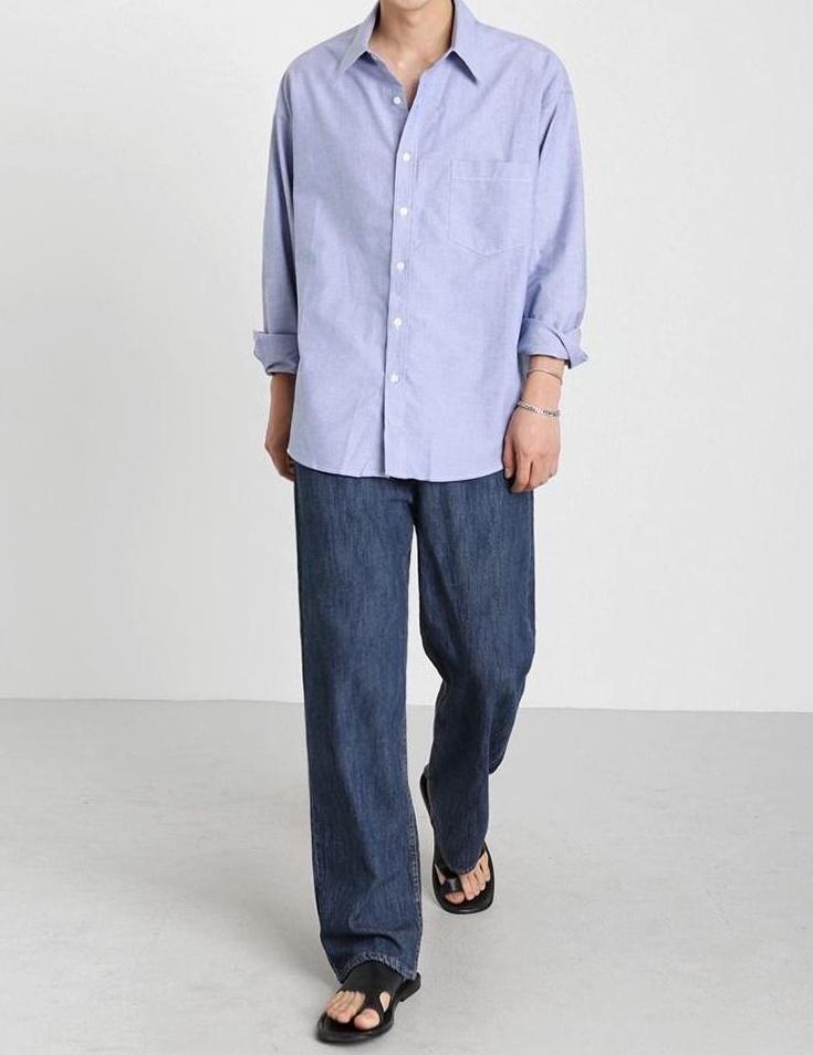 Relaxed Fit Denim Trousers