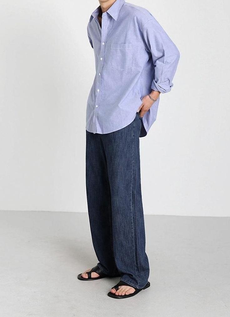 Relaxed Fit Denim Trousers