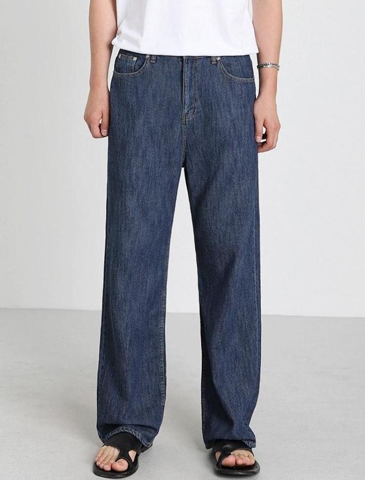 Relaxed Fit Denim Trousers