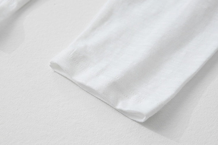 Relaxed Fit Henley Long Sleeve Tee