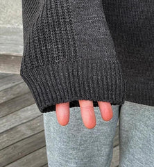 Relaxed Fit Knit Pullover Sweater