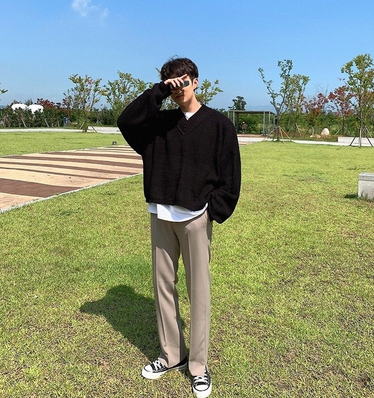 Relaxed Fit Trendy Casual Trousers