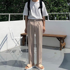 Relaxed Fit Trendy Wide Leg Trousers