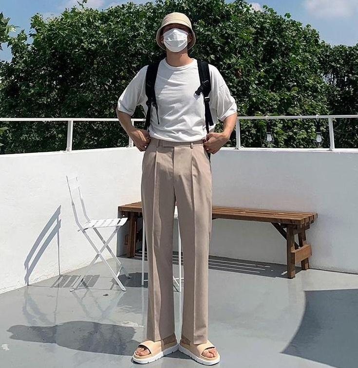Relaxed Fit Trendy Wide Leg Trousers