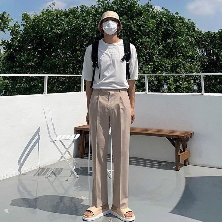 Relaxed Fit Trendy Wide Leg Trousers