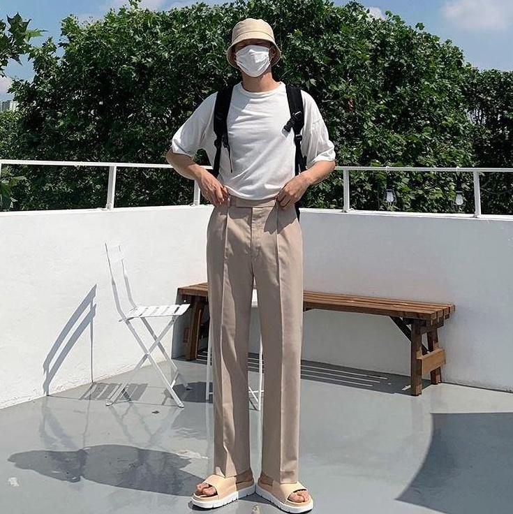 Relaxed Fit Trendy Wide Leg Trousers