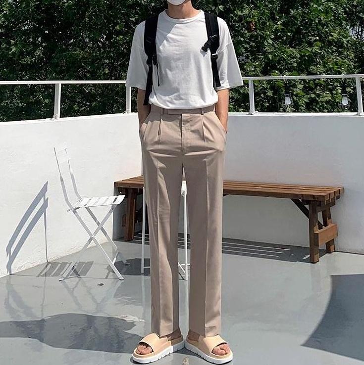 Relaxed Fit Trendy Wide Leg Trousers