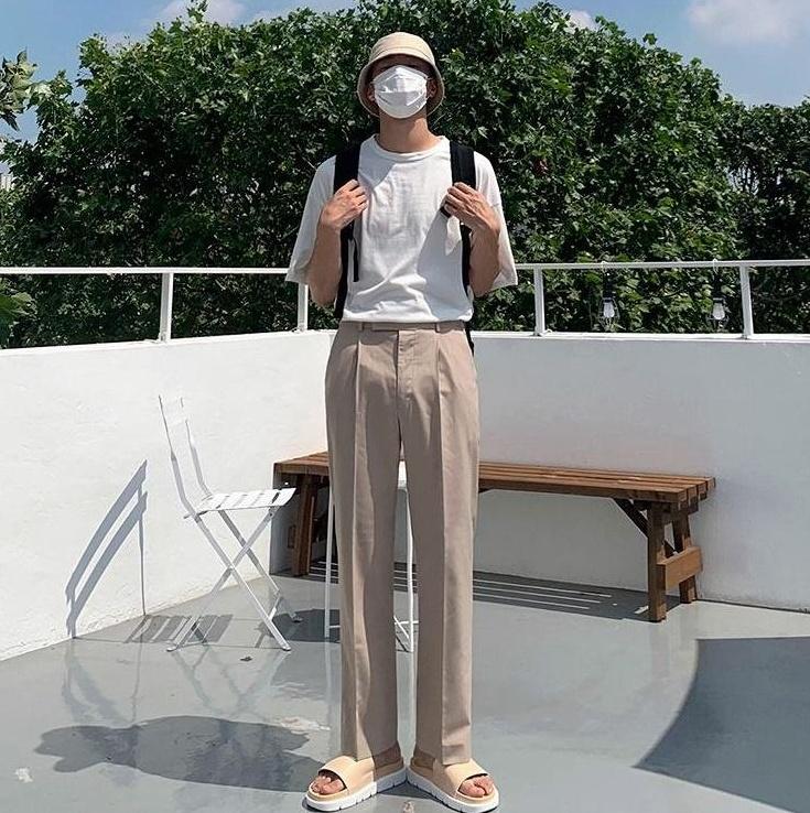 Relaxed Fit Trendy Wide Leg Trousers