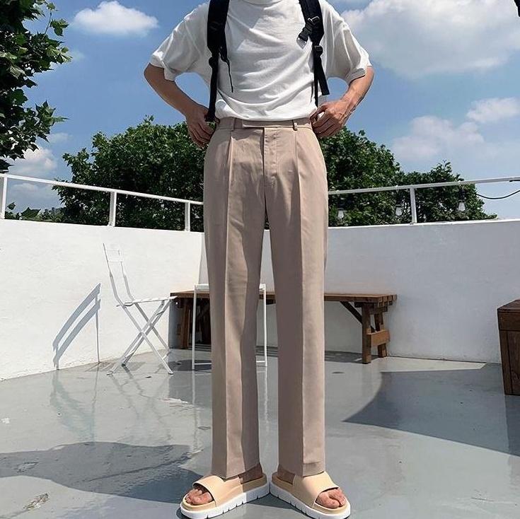 Relaxed Fit Trendy Wide Leg Trousers