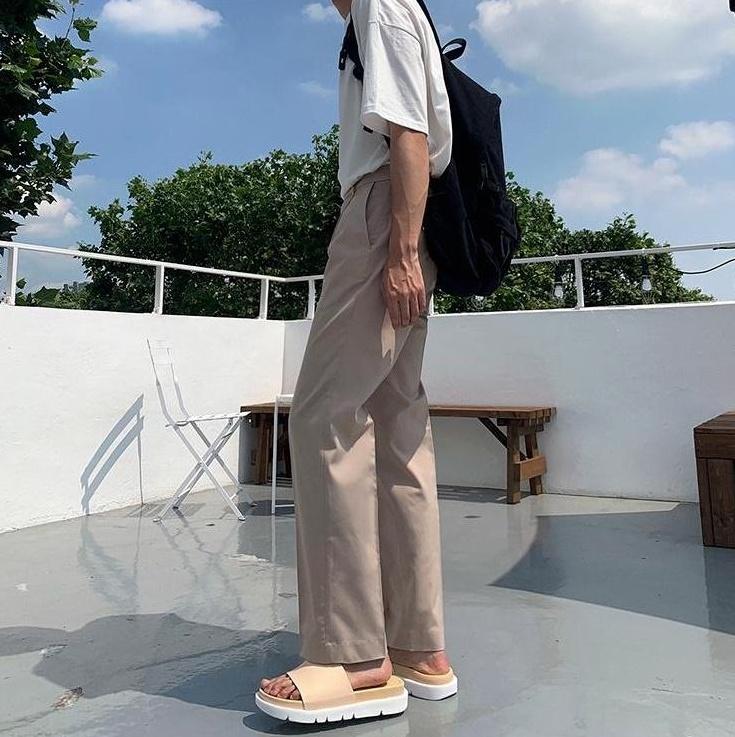 Relaxed Fit Trendy Wide Leg Trousers