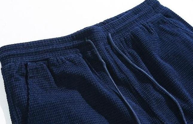Relaxed Fit Waffle Trousers
