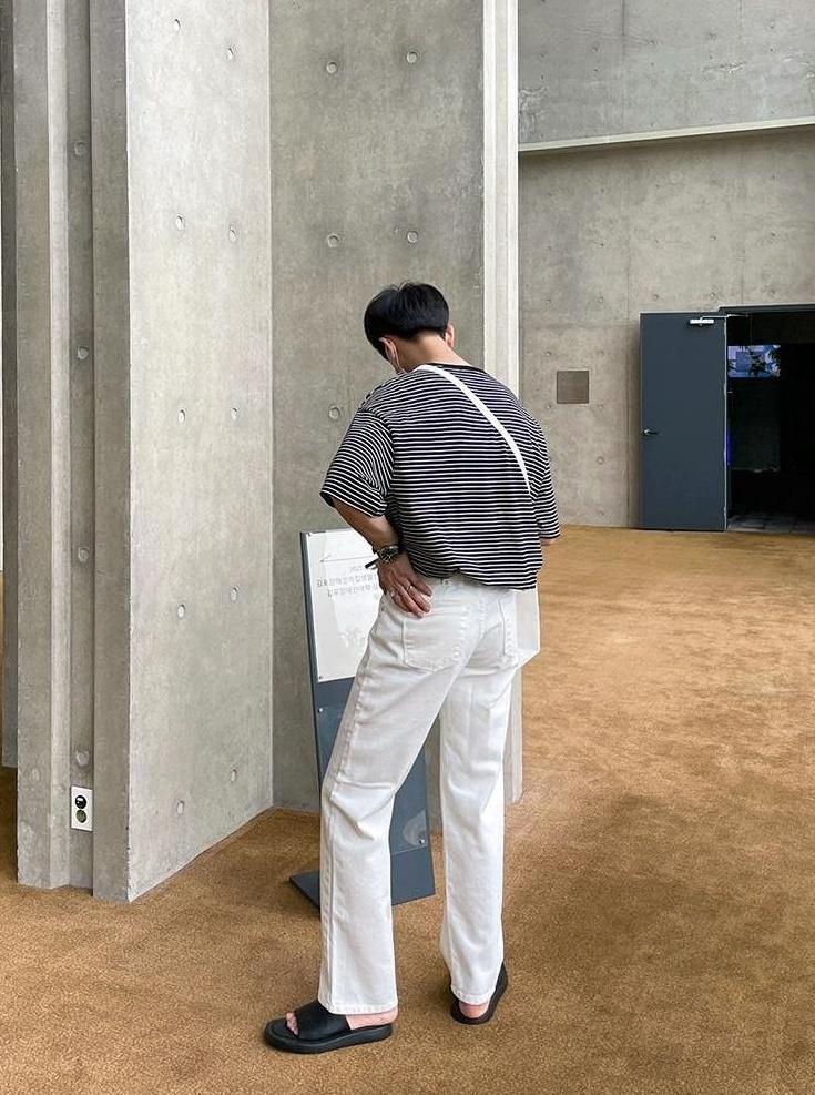 Relaxed Fit Washed Casual Pants