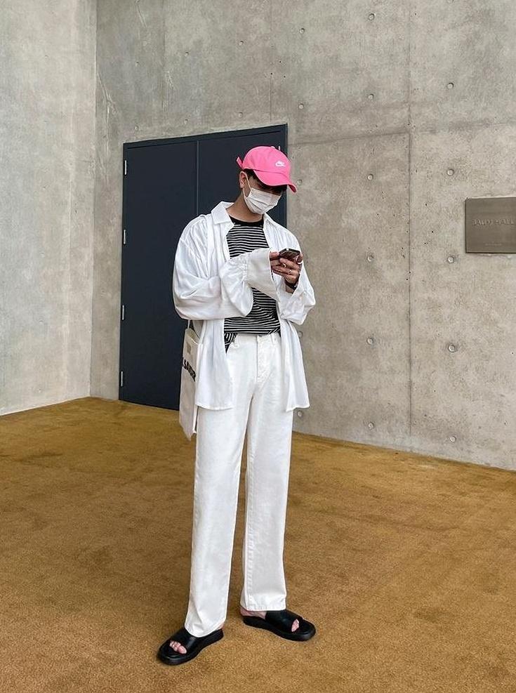 Relaxed Fit Washed Casual Pants