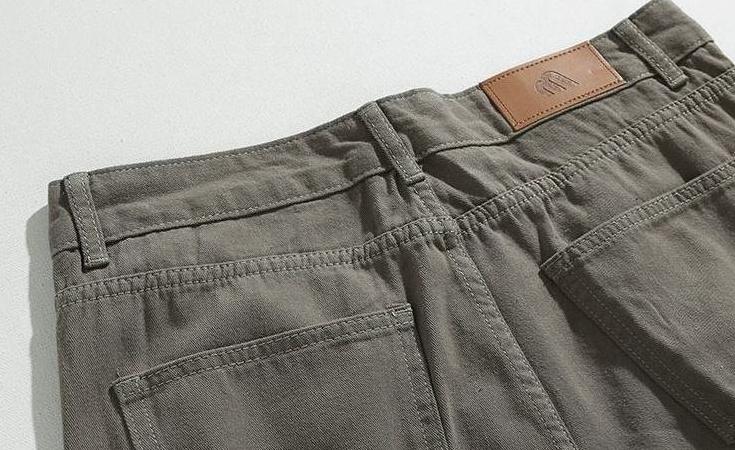Relaxed Fit Washed Denim Trousers