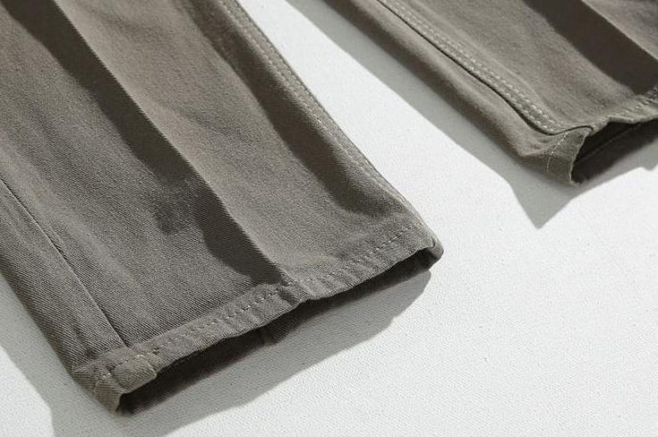 Relaxed Fit Washed Denim Trousers
