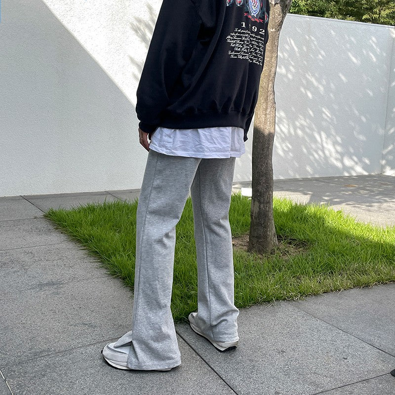 Relaxed Fit Wide Leg Casual Pants