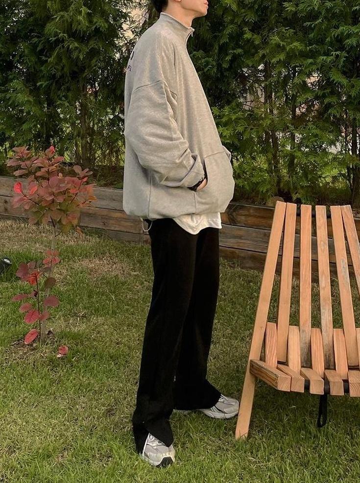 Relaxed Fit Wide Leg Casual Pants