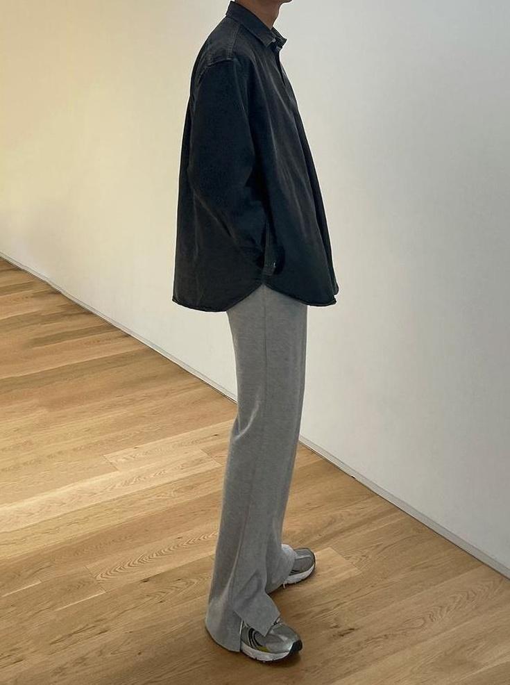 Relaxed Fit Wide Leg Casual Pants