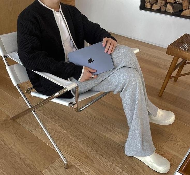 Relaxed Fit Wide Leg Casual Pants