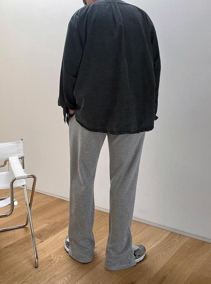Relaxed Fit Wide Leg Casual Pants