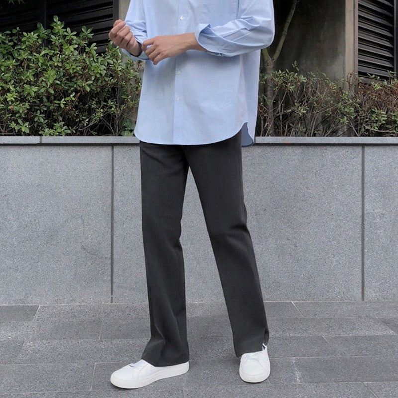 Relaxed Fit Wide Leg Trousers
