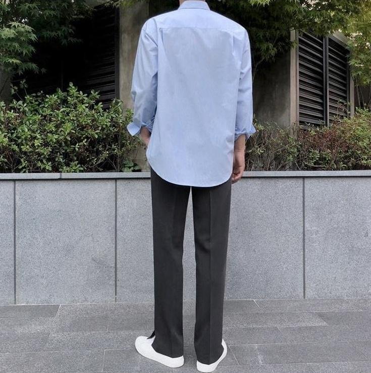 Relaxed Fit Wide Leg Trousers