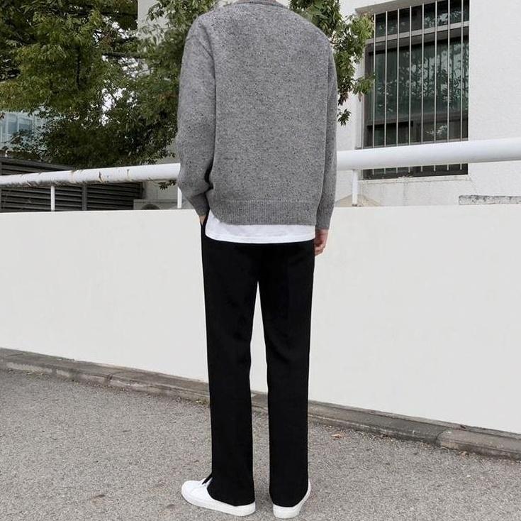 Relaxed Fit Wide Leg Trousers