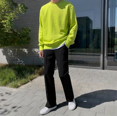 Relaxed Fit Wide Leg Trousers