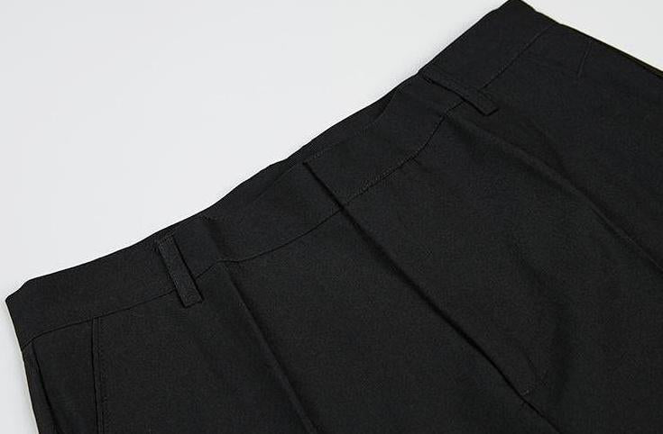 Relaxed Fit Wide Leg Trousers