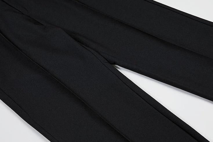 Relaxed Fit Wide Leg Trousers