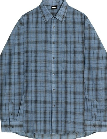 Relaxed Plaid Casual Shirt Trendy Long Sleeve